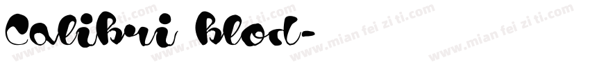 Calibri blod字体转换
